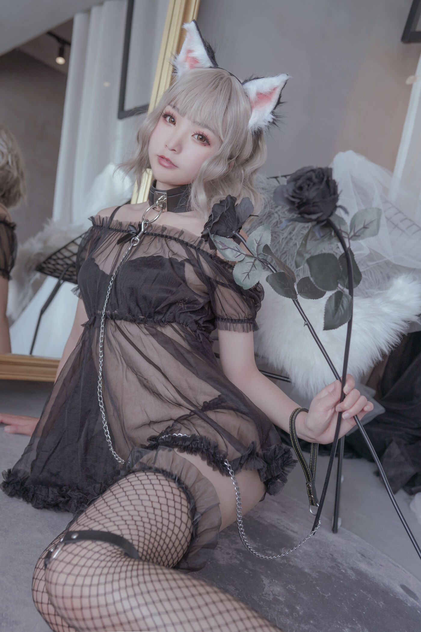 日奈娇 NO.004 猫与兔 [60P]插图3